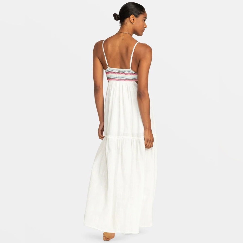 ROXY Hot Tropics Flowy Maxi Dress – Textured Slub Fabric – Size XL - Picture 7 of 15